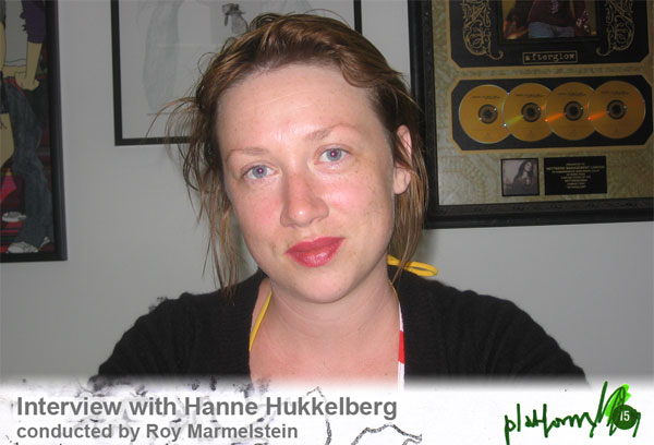 Hanne Hukkelberg interview, conducted by Roy Marmelstein